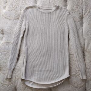 UNIF x Urban Outfitters Ribbed Waffle Side Zip Tunic Sweater Women's size S EUC